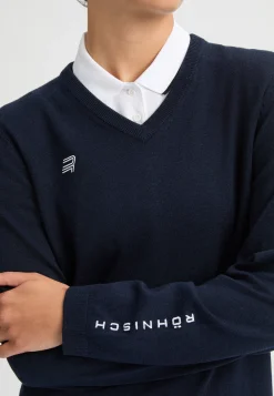 Adela Knitted Sweater, Navy