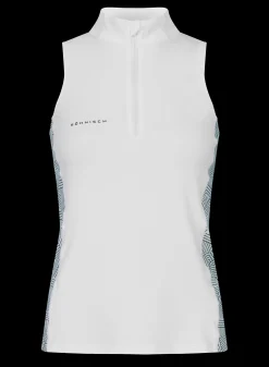 Bonnie Printed Sleeveless, Hexagon Mint