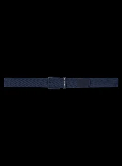 Braided Stretch Belt, Navy