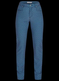 Chie Brushed Pant, Black Retro R Mono