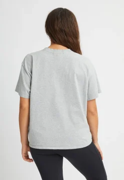 Cotton Melange Tee, Grey Melange