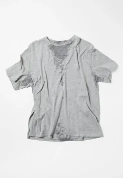 Cotton Melange Tee, Grey Melange