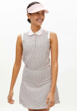 Deni Sleeveless Poloshirt, Logo Beige