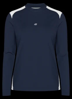 Eyra Brushed LS Top, Navy