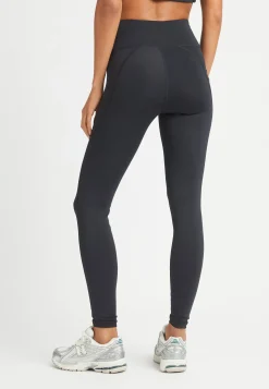 Flattering Curved High Waist Tights, Black