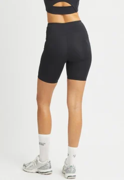 Flattering High Waist Bike Tights, Black