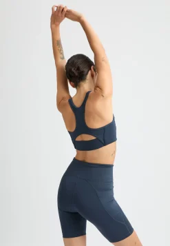 Flattering High Waist Bike Tights, Space Navy