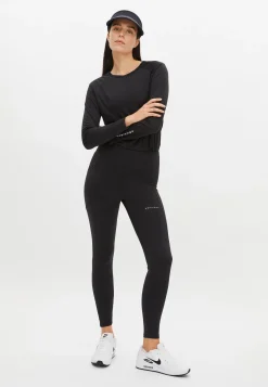Flattering Performance Golf Tights, Black