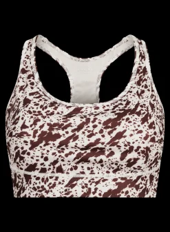 Flattering Printed Sportsbra, Micro Beetle Print