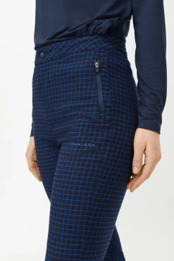 Jess Yarndye Pants, Minicheck Turkish Sea