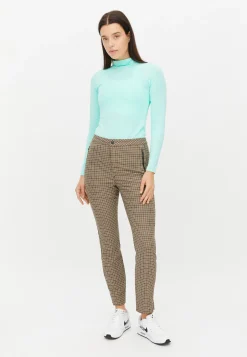 Jess Yarndye Pants, Minicheck Brown