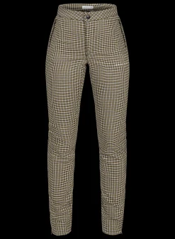 Jess Yarndye Pants, Minicheck Brown