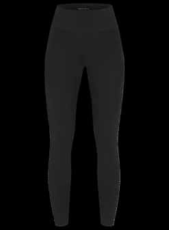 Logo High Waist Tights, Black