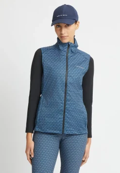 Lorraine Wind Vest, Black Retro R Mono