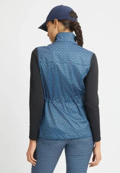 Lorraine Wind Vest, Black Retro R Mono