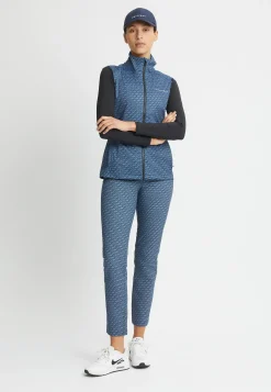 Lorraine Wind Vest, Black Retro R Mono