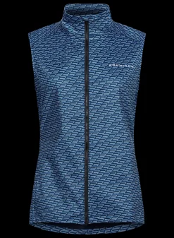 Lorraine Wind Vest, Black Retro R Mono