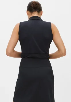 Nicky Sleeveless Poloshirt, Black