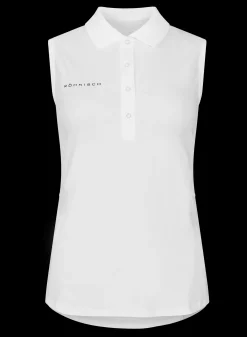 Nicky Sleeveless Poloshirt, White