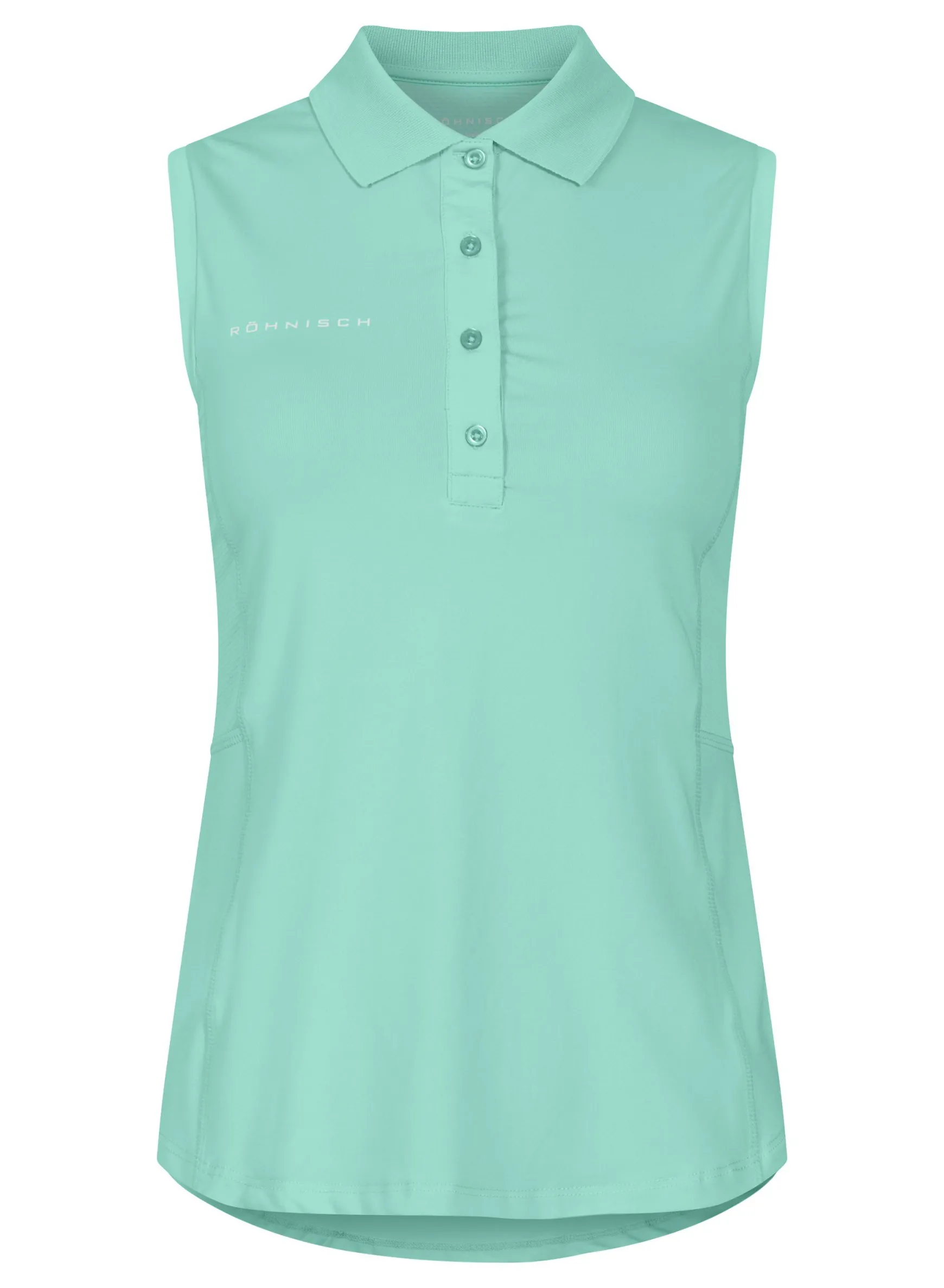 Nicky Sleeveless Poloshirt, Ice Green