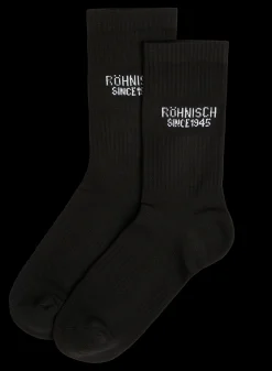 2-pack Logo Socks, Black