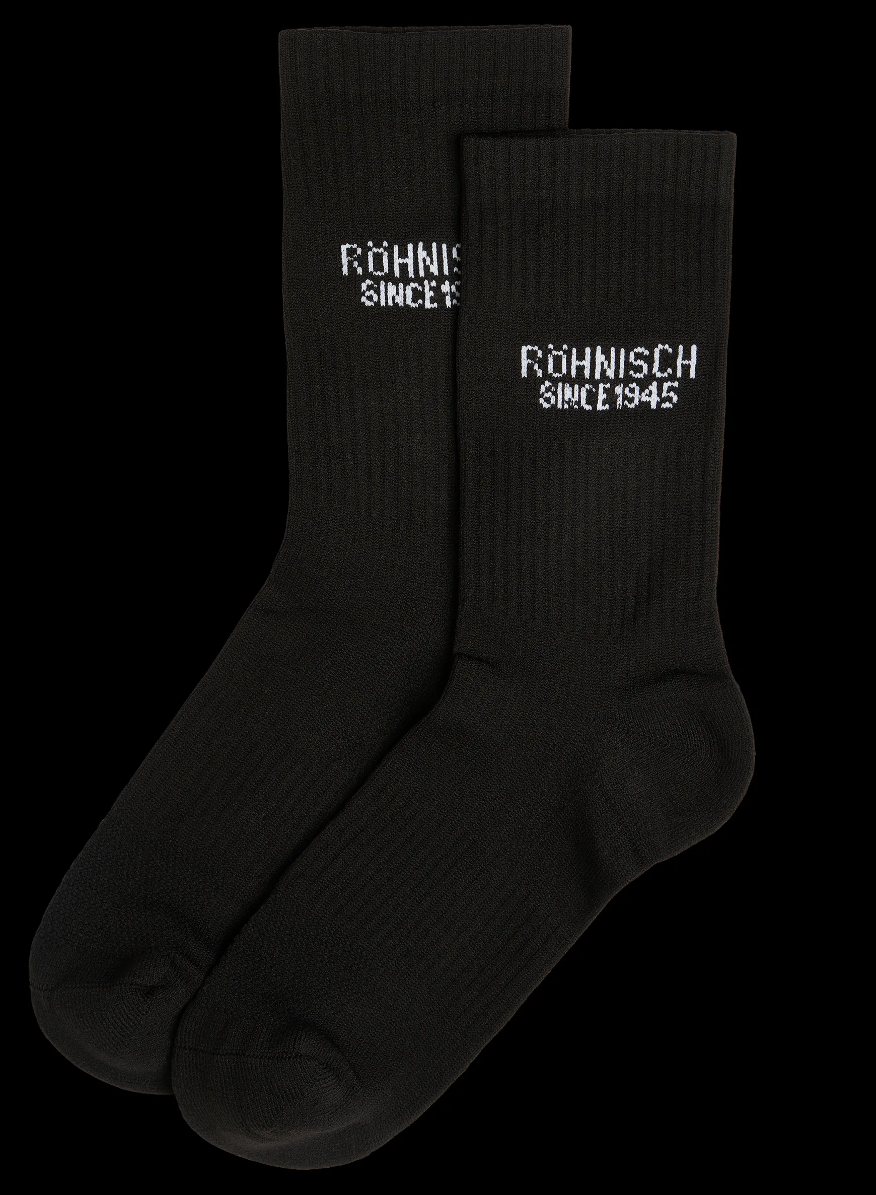 2-pack Logo Socks, Black