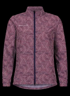 Packable Wind Jacket, Hexagon Red