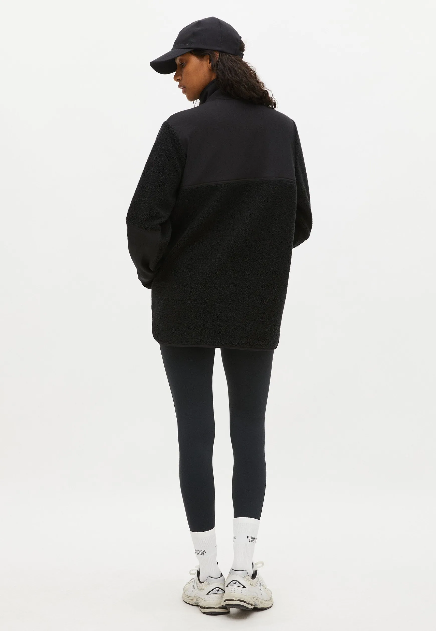 Phoebe Pile Jacket, Black