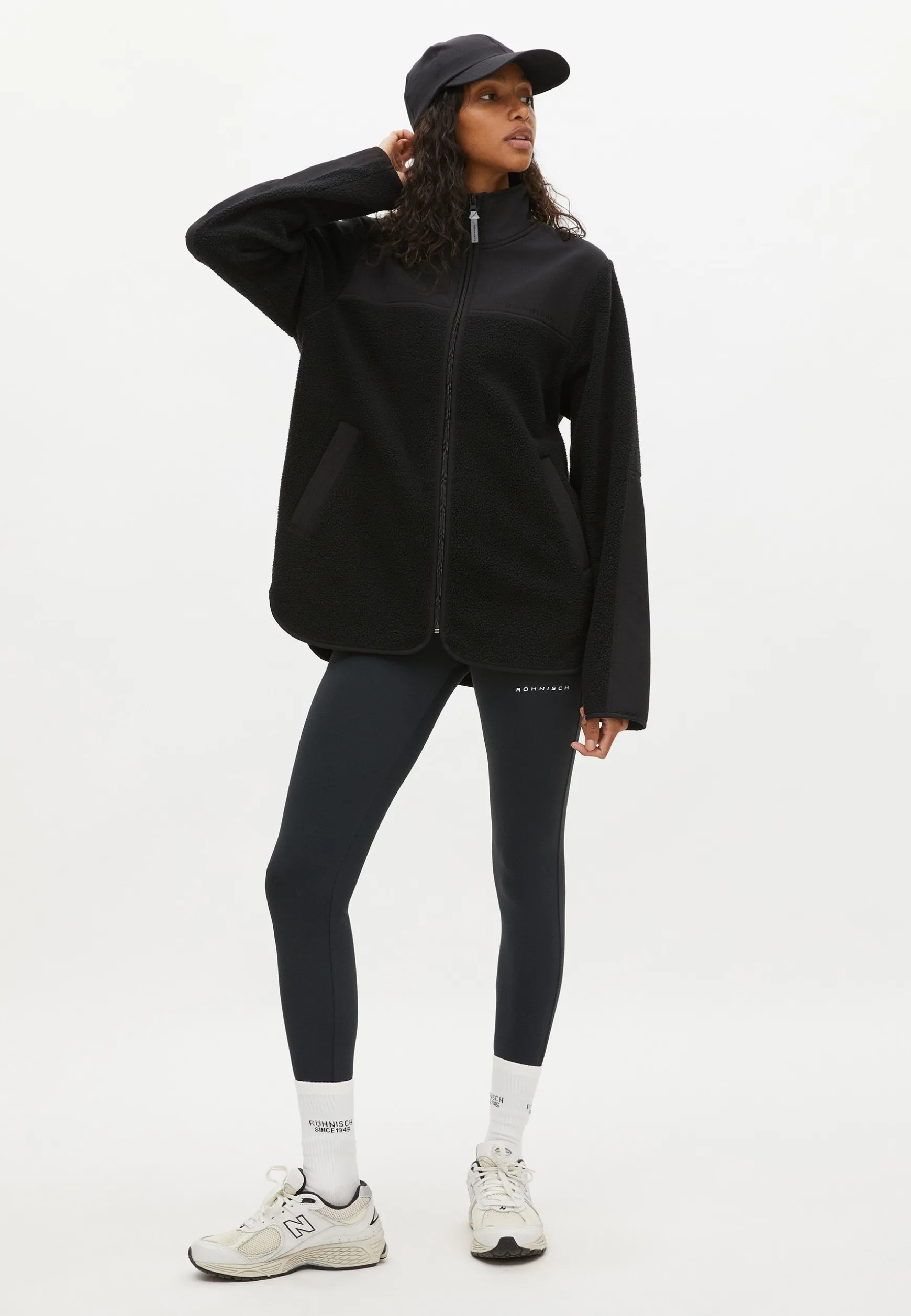 Phoebe Pile Jacket, Black