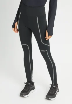 Shape Reflective Tights, Black