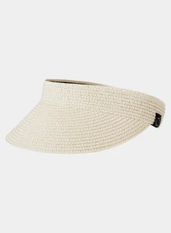 Straw Sun Visor, Hemp