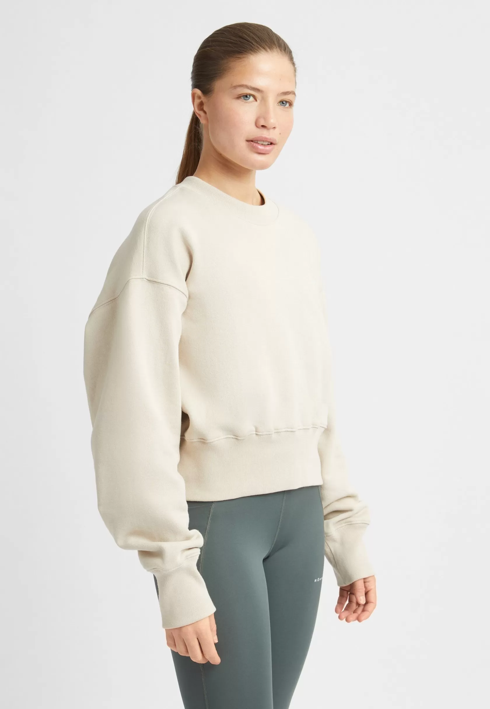 Röhnisch Cotton Cropped Sweatshirt,